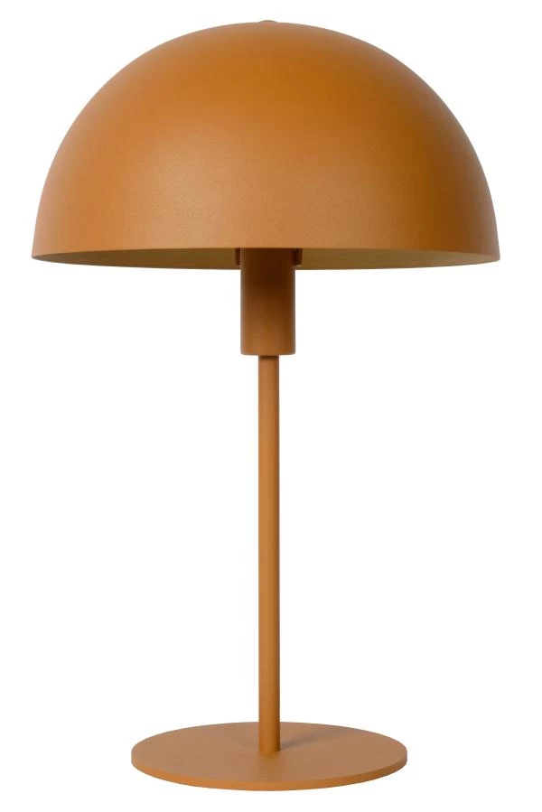 Lucide SIEMON - Lampe de table - Ø 25 cm - 1xE14 - Jaune Ocre - éteint